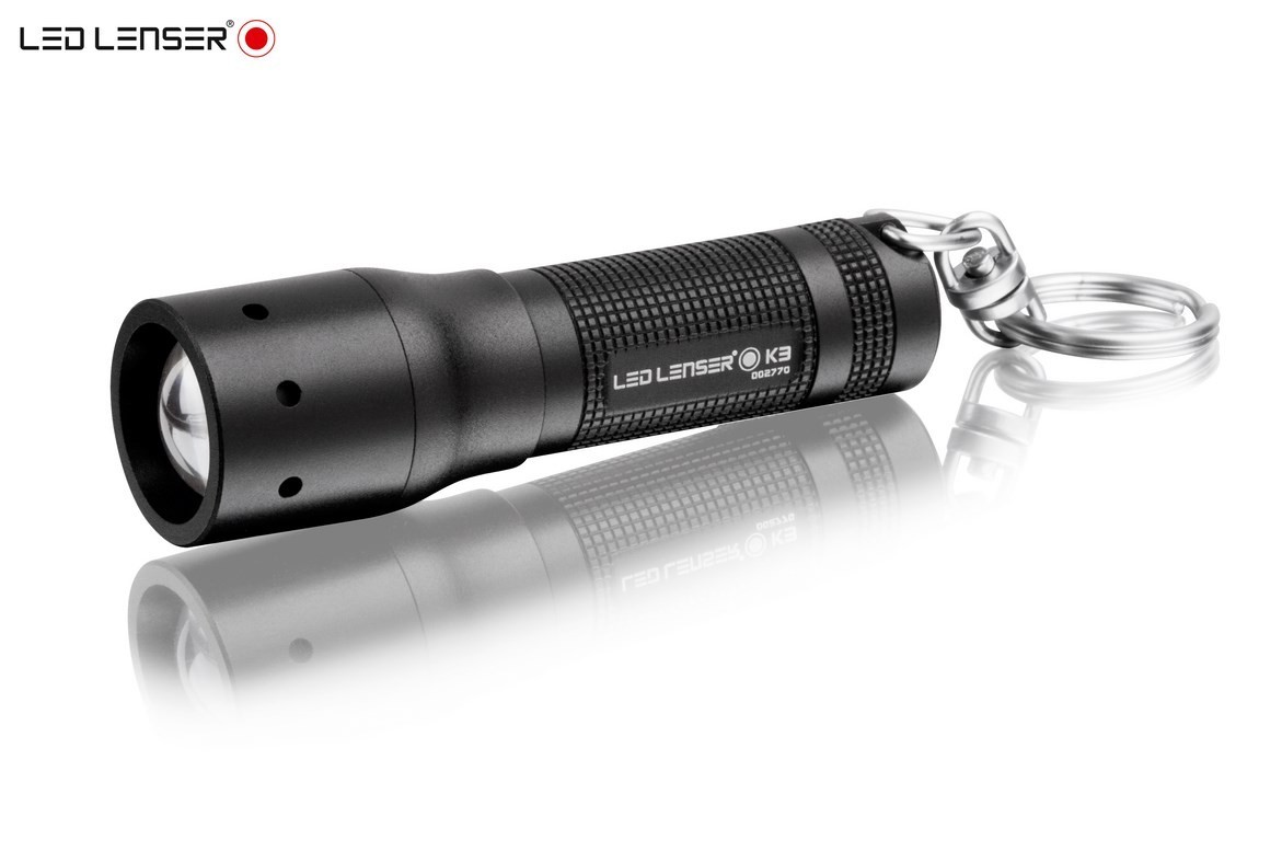 LED Lenser k3 linterna clave federal 15 lúmenes fácilmente pequeños muy brillante 