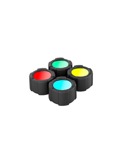 MT14 Filtros de cuatro colores + protector para linterna