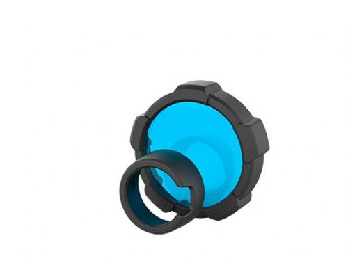 MT18 Filtro de color Azul + protector para linterna